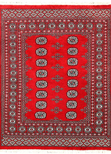 Red Bokhara 4' 7 x 5' 10 - No. 60764