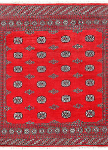 Red Bokhara 6' 8 x 6' 10 - No. 60805