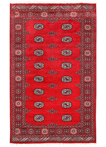 Red Bokhara 4' 2 x 6' 9 - No. 60891