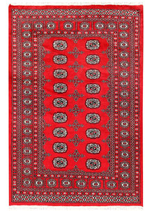 Red Bokhara 4' 2 x 6' 2 - No. 60905