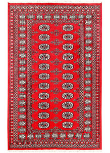 Red Bokhara 4' x 6' 2 - No. 60908