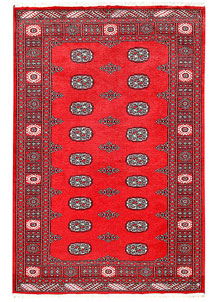 Red Bokhara 4' 2 x 6' 4 - No. 60909