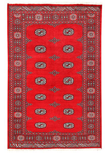 Red Bokhara 4' 1 x 6' 3 - No. 60917