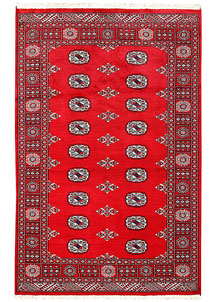 Red Bokhara 4' 1 x 6' 3 - No. 60927