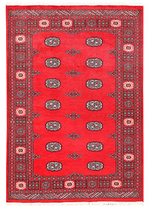 Red Bokhara 4' 2 x 6' - No. 60936
