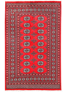 Red Bokhara 4' 2 x 6' 6 - No. 60940