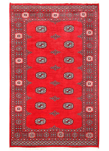Red Bokhara 4' 1 x 6' 7 - No. 60943