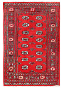 Red Bokhara 4' 2 x 6' 2 - No. 60960