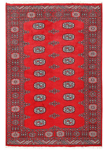 Red Bokhara 4' x 5' 11 - No. 60965
