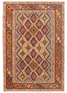 Multi Colored Mashwani 2' 9 x 4' - SKU 61859