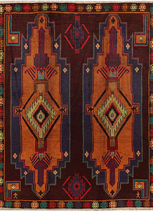 Multi Colored Baluchi 6' 6 x 8' 4 - SKU 61865