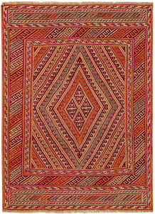 Multi Colored Mashwani 4' 8 x 6' 2 - SKU 61883