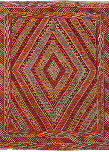 Multi Colored Mashwani 5' x 5' 11 - SKU 61885