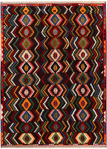 Multi Colored Baluchi 6' 9 x 9' 1 - No. 62411