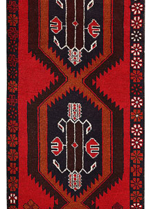 Firebrick Baluchi 2' 9 x 9' 10 - No. 62557