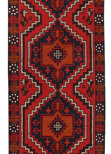 Firebrick Baluchi 2' 6 x 9' 9 - No. 62588