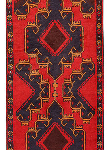 Firebrick Baluchi 2' 10 x 9' 10 - No. 62595