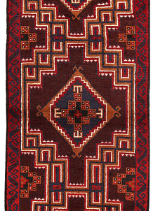 Saddle Brown Baluchi 2' 6 x 10' 4 - No. 62608