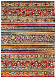 Multi Colored Kazak 6' 11 x 9' 10 - SKU 63050