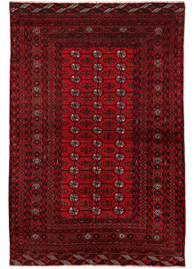 Dark Red Bokhara 4' x 6' - No. 63287
