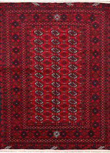Dark Red Bokhara 4' 2 x 5' 6 - No. 63293