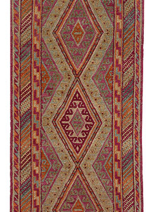 Multi Colored Mashwani 2' 7 x 11' 9 - No. 63307