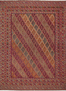 Multi Colored Mashwani 6' 10 x 8' 10 - SKU 63392