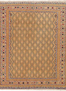 Multi Colored Mashwani 4' 10 x 6' 1 - No. 63402