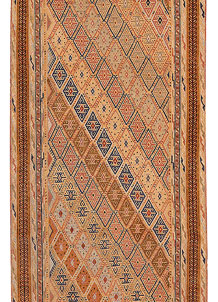 Multi Colored Mashwani 2' 8 x 9' - No. 63417