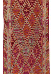 Multi Colored Mashwani 2' 8 x 12' 7 - No. 63590
