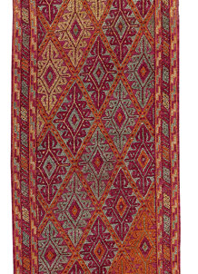 Multi Colored Mashwani 2' 5 x 12' 4 - No. 63599