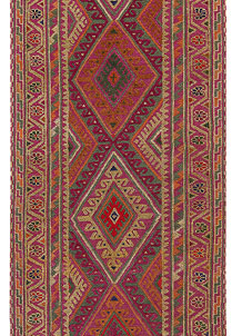 Multi Colored Mashwani 2' 8 x 12' 4 - No. 63605
