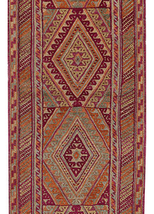 Multi Colored Mashwani 2' 7 x 11' 9 - No. 63606