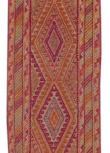 Multi Colored Mashwani 2' 7 x 12' 7 - No. 63607