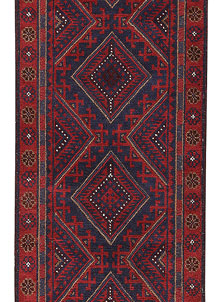 Dark Red Mashwani 1' 10 x 7' 5 - No. 63654