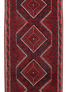 Dark Red Mashwani 2' 1 x 7' 11 - No. 63716