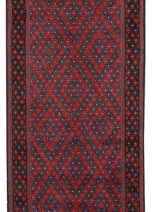 Dark Red Mashwani 2' 5 x 6' 11 - No. 63720