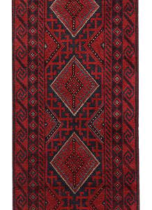 Dark Red Mashwani 1' 11 x 8' 4 - No. 63732