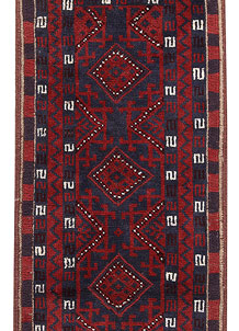 Dark Blue Mashwani 2' 2 x 8' - No. 63737