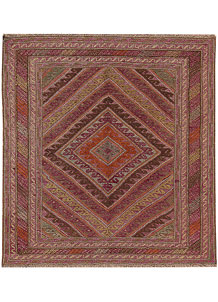 Multi Colored Mashwani 3' 11 x 4' 2 - No. 63808