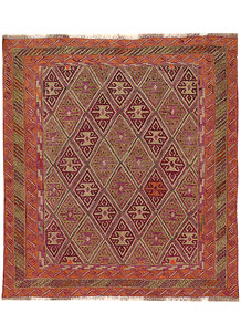 Multi Colored Mashwani 4' 3 x 4' 7 - No. 63811