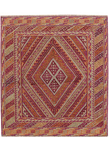 Multi Colored Mashwani 3' 11 x 4' 4 - No. 63815