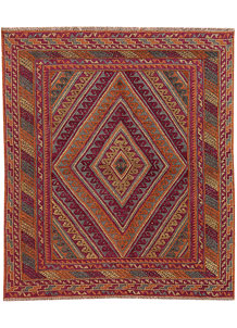 Multi Colored Mashwani 3' 9 x 4' 4 - No. 63821
