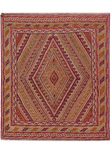 Multi Colored Mashwani 3' 8 x 4' 2 - No. 63826
