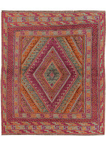Multi Colored Mashwani 3' 10 x 4' - No. 63829