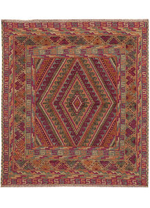 Multi Colored Mashwani 3' 7 x 4' - No. 63834