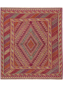 Multi Colored Mashwani 3' 9 x 4' 3 - No. 63836