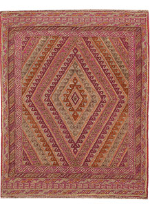 Multi Colored Mashwani 3' 10 x 4' 6 - No. 63837