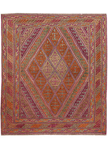 Multi Colored Mashwani 3' 8 x 4' 2 - No. 63838