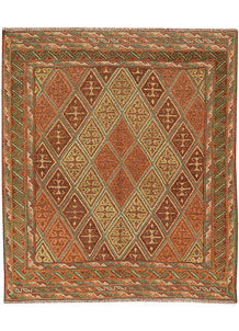 Multi Colored Mashwani 3' 10 x 4' 4 - No. 63851